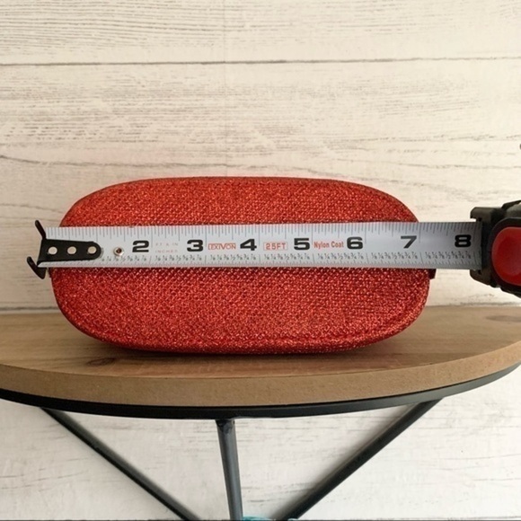 Alessia Red and Gold Bejeweled Closure Clutch Bag - Picture 12 of 12